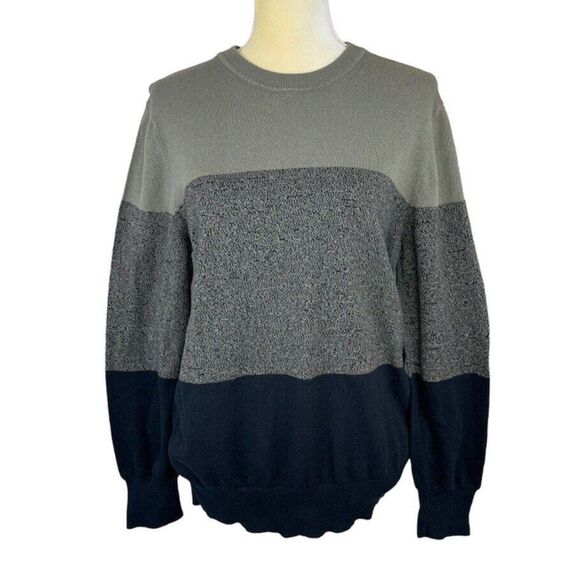 H&M Women Size M Color Block Cotton Pullover Sweater Medium - Picture 2 of 12